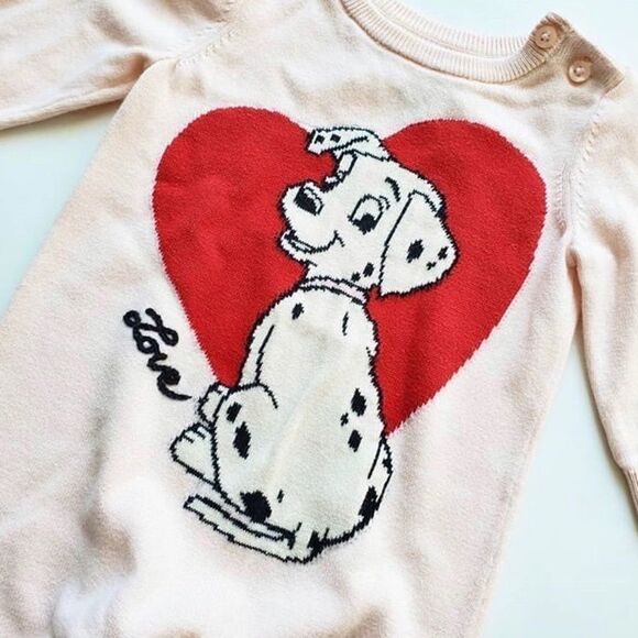 Babygap Disney Dalmatians knit jumpsuit EUC 3-6m - Picture 2 of 2